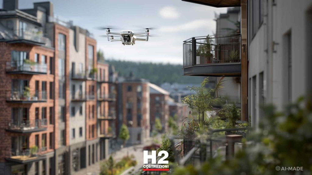 Manutenzione facciate condominio con drone: guida completa