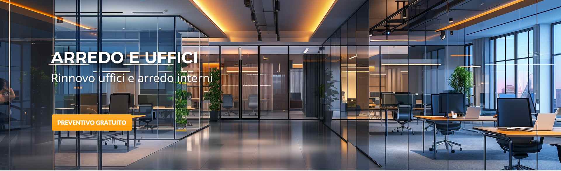 Ristrutturazione e rinnovo di uffici, studi e open space - H2 Costruzioni
